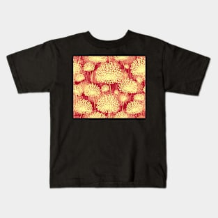 Dandelions vintage red Kids T-Shirt